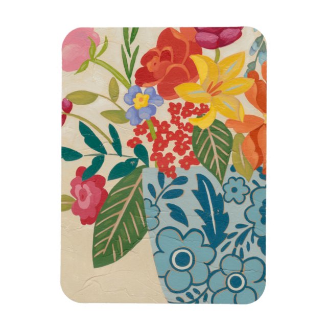 Magnet Flexible Fleurs printanières I (Vertical)