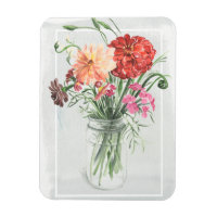 Fleurs sauvages d'été - Rose & Rouge