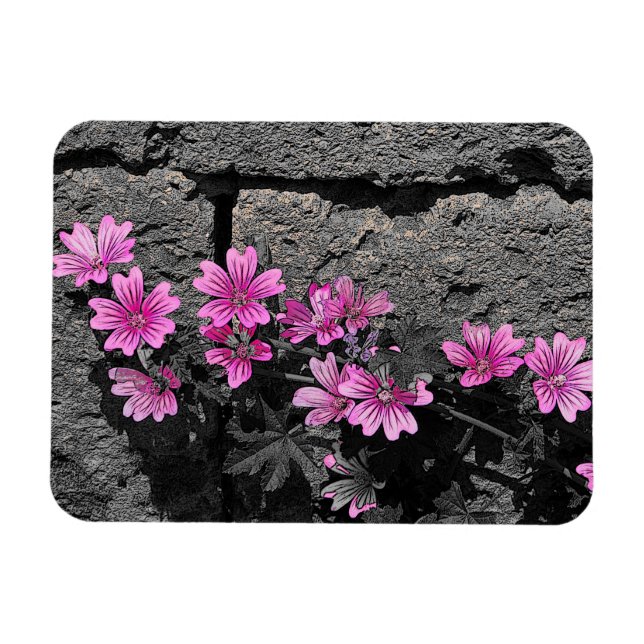 Magnet Flexible Fleurs violettes (Horizontal)