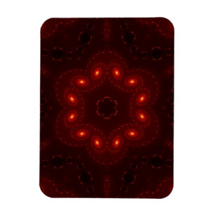 Magnet Flexible Flocon de neige rouge foncé en Bourgogne gothique