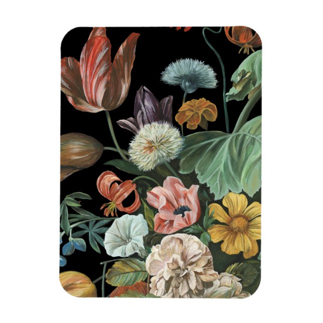 Magnet Flexible Floral baroque - Bouquet de fleurs (Vertical)