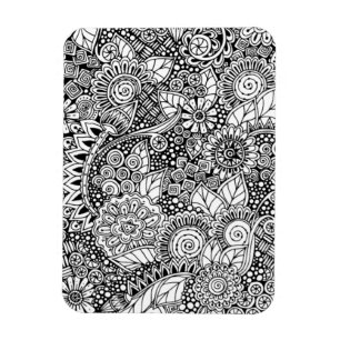 Magnet Flexible Floral ethnique inspiré