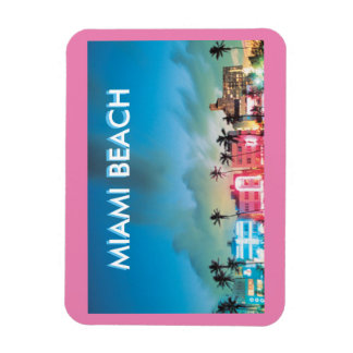 MAGNET FLEXIBLE FLORIDA DE LA PLAGE DE MIAMI