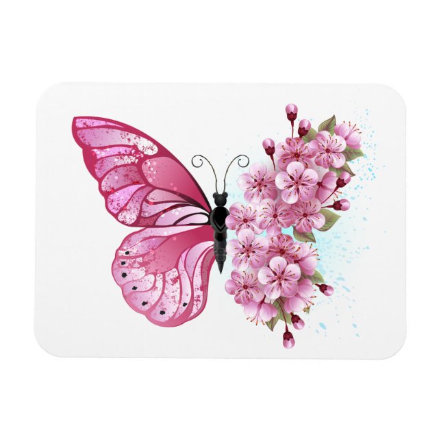 Magnet Flexible Flower Butterfly (Horizontal)