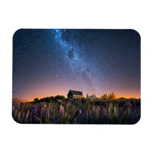 Magnet Flexible Flowers (homonymie)   Lupines Blooming Lake Tekapo