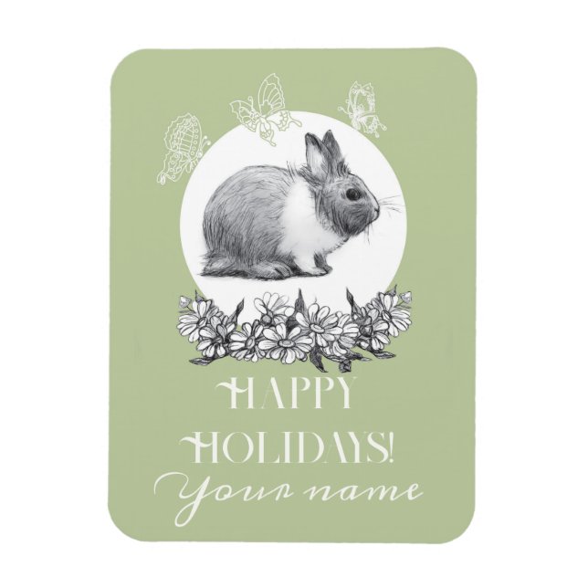 Magnet Flexible Fluffy le lapin (Vertical)