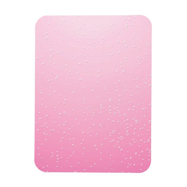 Magnet Flexible Fond d'art Champagne Rose avec Petites Bulles (Vertical)