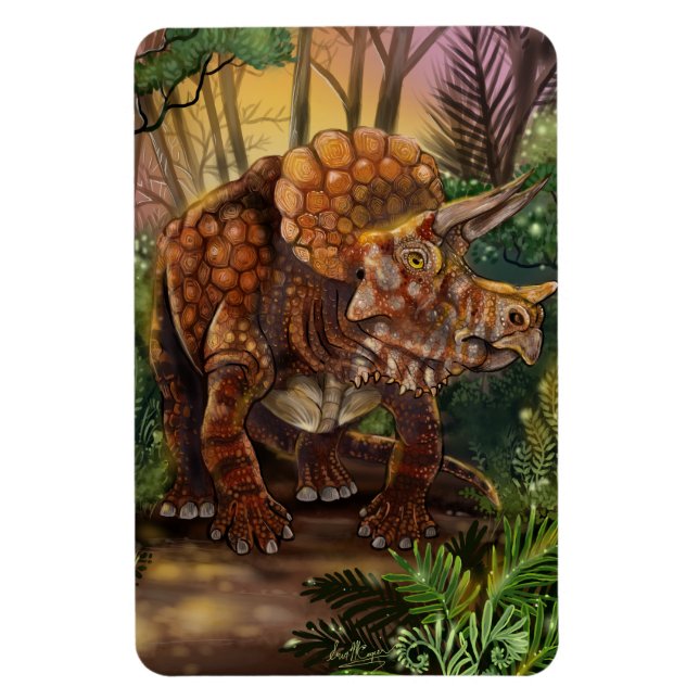 Magnet Flexible Forêt des Tricératops (Vertical)