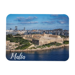 Magnet Flexible Fort Manoel et Sliema de La Valette, Malte