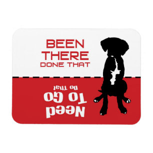 Magnet Flexible Fou aimant allé par chien - laissez le chien