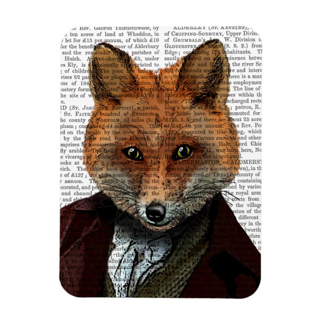 Magnet Flexible Fox Portrait 2 (Vertical)