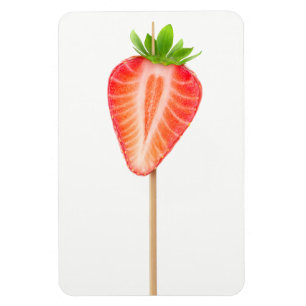Magnet Flexible Fraise en forme de coeur sur une brochette