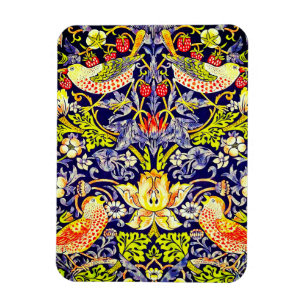 Magnet Flexible Fraise Thief Oiseaux William Morris