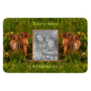 Magnet Flexible Frame Chipmunks Baby Créez votre propre photo