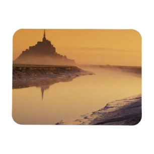 Magnet Flexible FRANCE, Normandie Mont St Michel. Lumière du mati