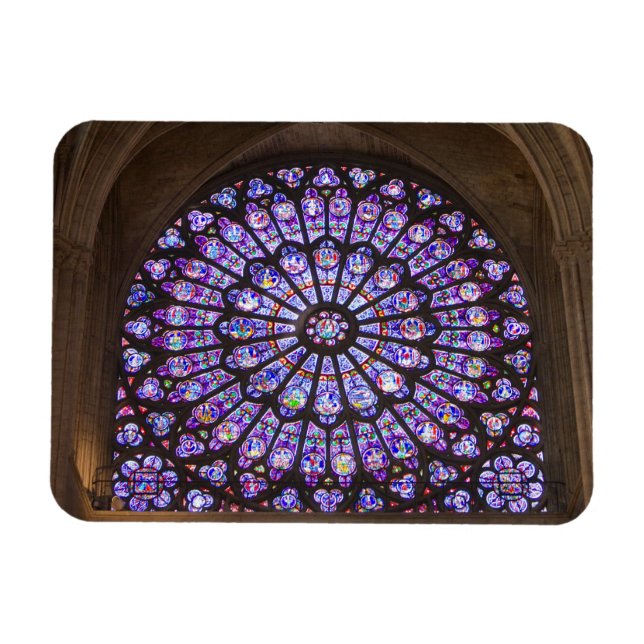 Magnet Flexible France, Paris. Détail intérieur d'un vitrail (Horizontal)