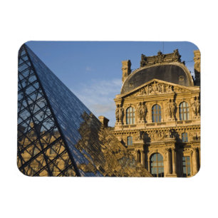 Magnet Flexible France, Paris, Musée du Louvre et la Pyramide,