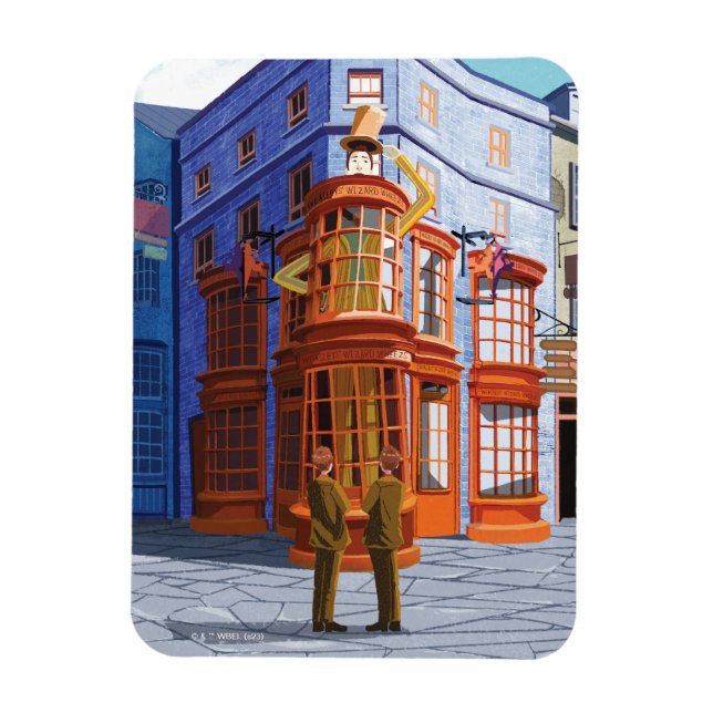 Magnet Flexible Fred et George à Weasley's Wizard Wheezes (Vertical)