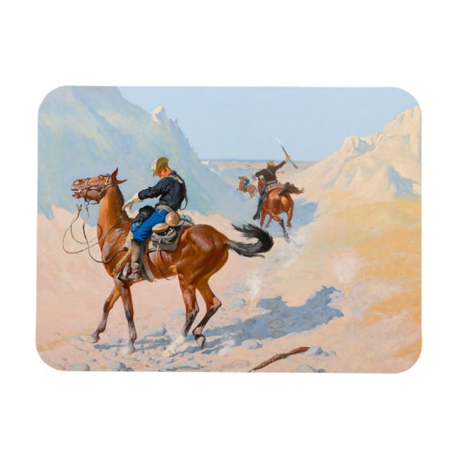 Magnet Flexible Frederic Remington - The Advance-Guard ou The Mil (Horizontal)