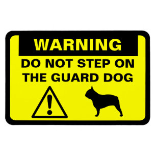 Magnet Flexible French Bulldog Avertissement de chien de garde hum