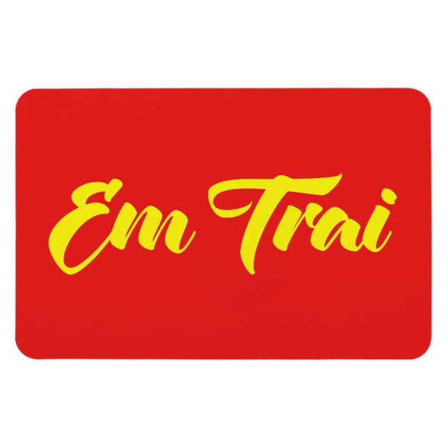 Magnet Flexible Frère Vietnamien (Jeune) - Em Trai ~ Tiêt Viêt (Horizontal)