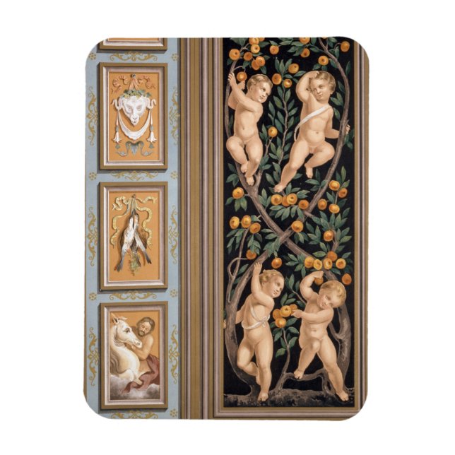 Magnet Flexible Fresque de Cupides de l'église de Saint Ambroglio, (Vertical)