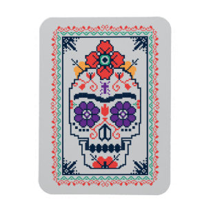 Magnet Flexible Frida Kahlo Calavera