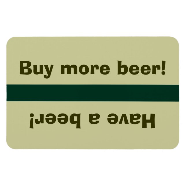 Magnet Flexible Fridge Beer Status - Prenez une bière, achetez de  (Horizontal)