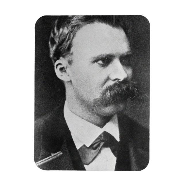 Magnet Flexible Friedrich Wilhelm Nietzsche (1844-1900) 1873 (b/w) (Vertical)