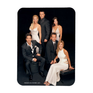 Magnet Flexible FRIENDS™ Groupe en tenue de soirée noir et blanc