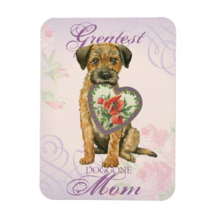 Magnet Flexible Frontière Terrier Heart Maman