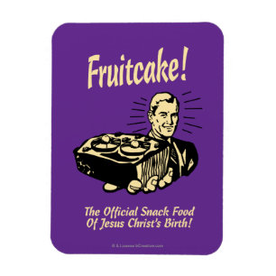 Magnet Flexible Fruitcake ! Nourriture Snack de la naissance de Jé