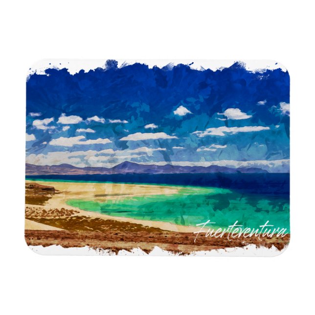 Magnet Flexible Fuerteventura Canarias Paysage Vacances (Horizontal)
