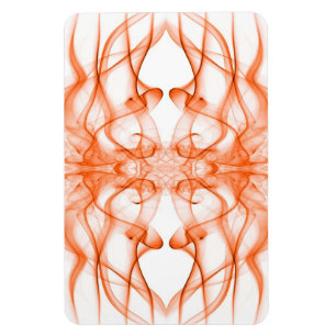 Magnet Flexible Fumée orange symétrique minimaliste blanc