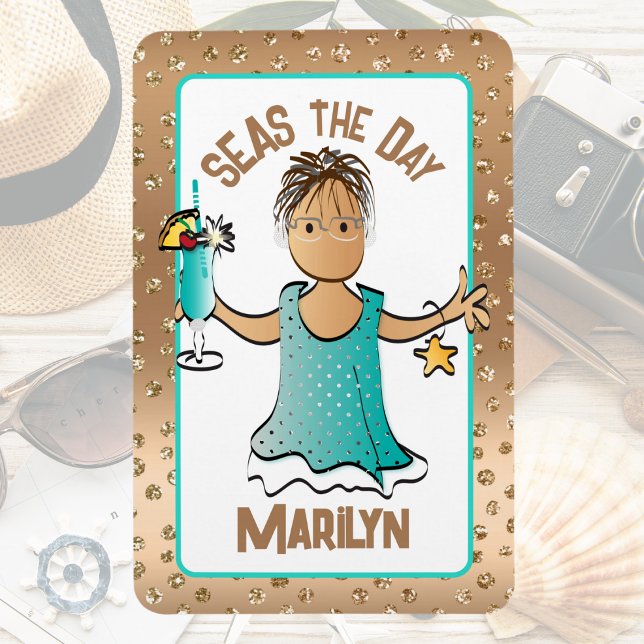 Magnet Flexible Funny Cruise Ship Portes Mer le jour de vacances (Créateur téléchargé)