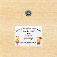 Funny Cruse Door Personalized Booze Package Cabine