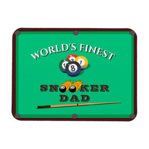 Magnet Flexible Funny Green Pool Table Snooker Papa Fête des pères