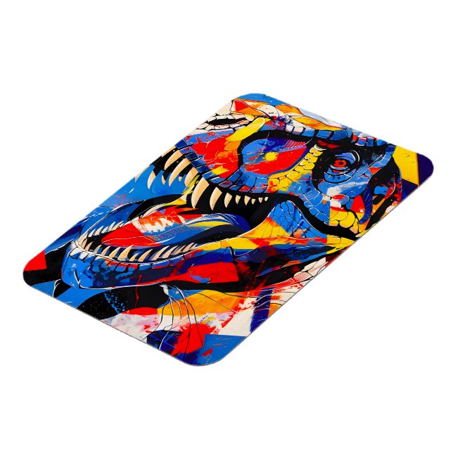 Magnet Flexible Fusion de T-rex Dinosaur sauvage (Côté Gauche)