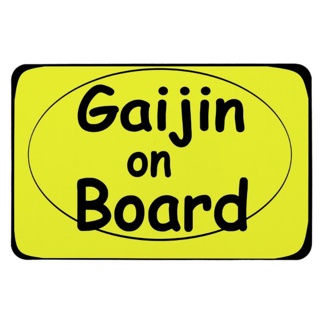 Magnet Flexible Gaijin à bord de l'aimant de voiture (Horizontal)