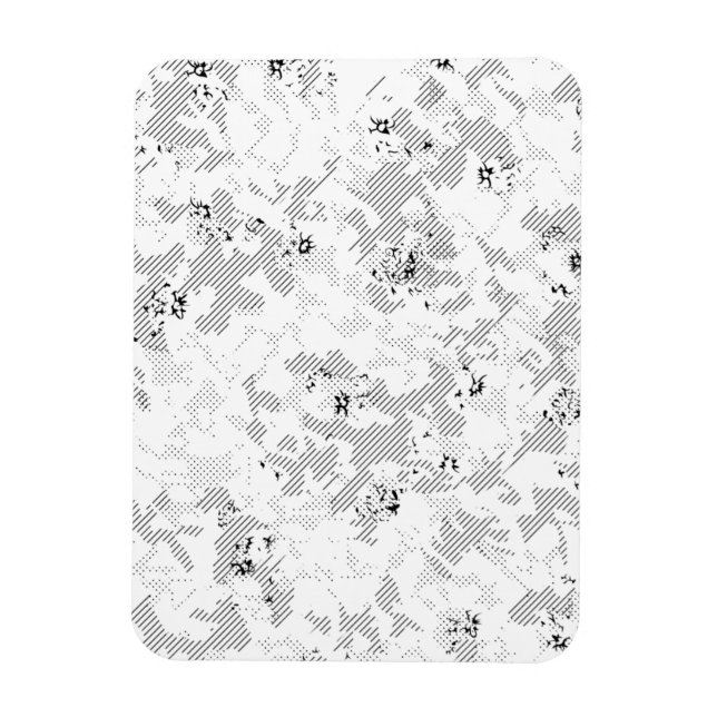 Magnet Flexible Gainsboro, Porcelaine, Fumée Blanche point Design (Vertical)