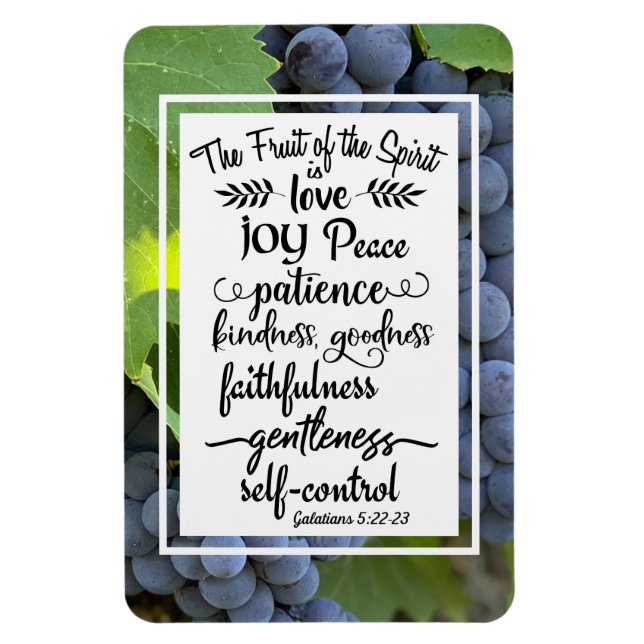 Magnet Flexible Galates 5:22-23 Le fruit de l'Esprit (Vertical)