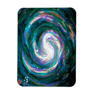 Magnet Flexible Galaxie d'émeraude et de violet