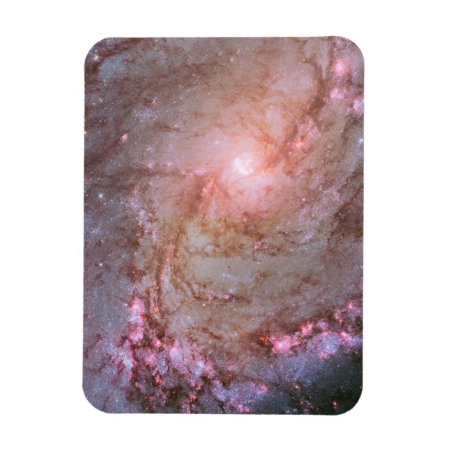 Magnet Flexible Galaxie Spirale M83, Ablaze Avec Formation Star. (Vertical)
