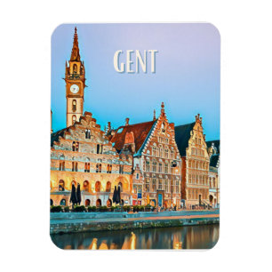 Magnet Flexible Gand Belgique Photo Vintage