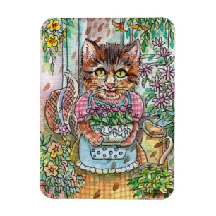 Magnet Flexible Gardener Cat