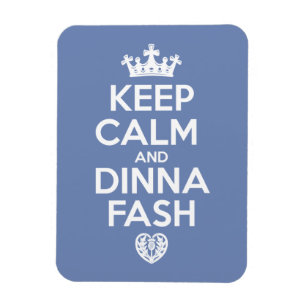 Magnet Flexible Gardez le calme - coeur d'ennui de Dinna