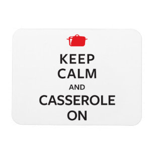 Magnet Flexible Gardez le calme et la cocotte en terre dessus