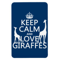 Gardez le calme et l'amour Giraffes - toutes les c