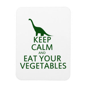 Magnet Flexible Gardez le calme et mangez vos légumes