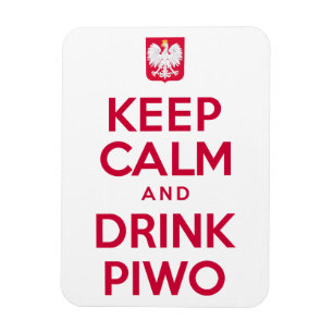Magnet Flexible Gardez le polonais calme de Piwo de boissons